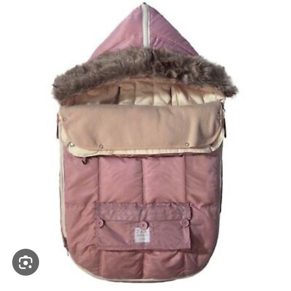 Winter cover for car seat or stroller - Pink - Picture 1 of 3
